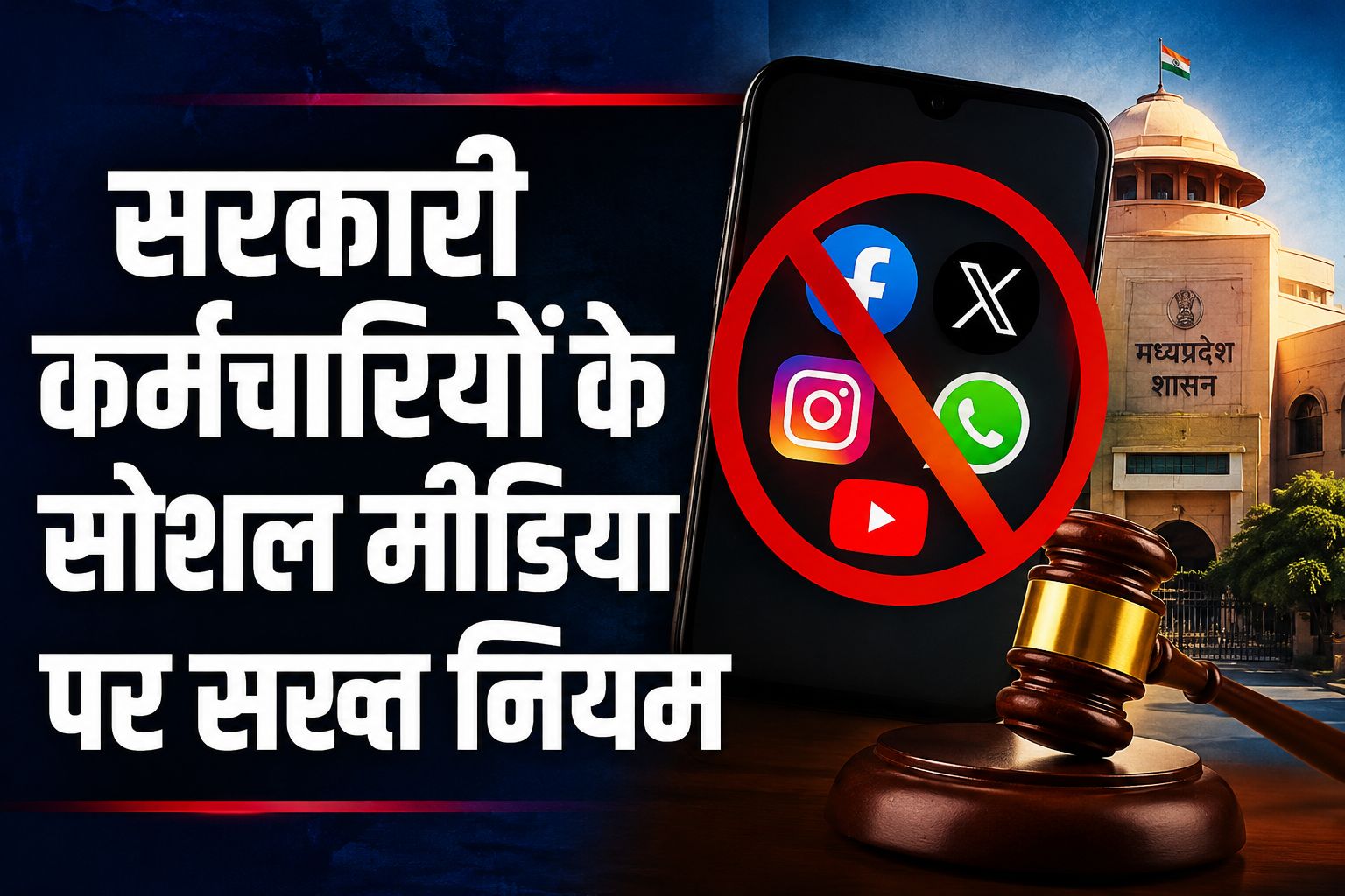 MP सरकार का बड़ा आदेश, सरकारी कर्मचारी सोशल मीडिया पर नहीं कर सकेंगे ये काम, उल्लंघन पर होगी कार्रवाई