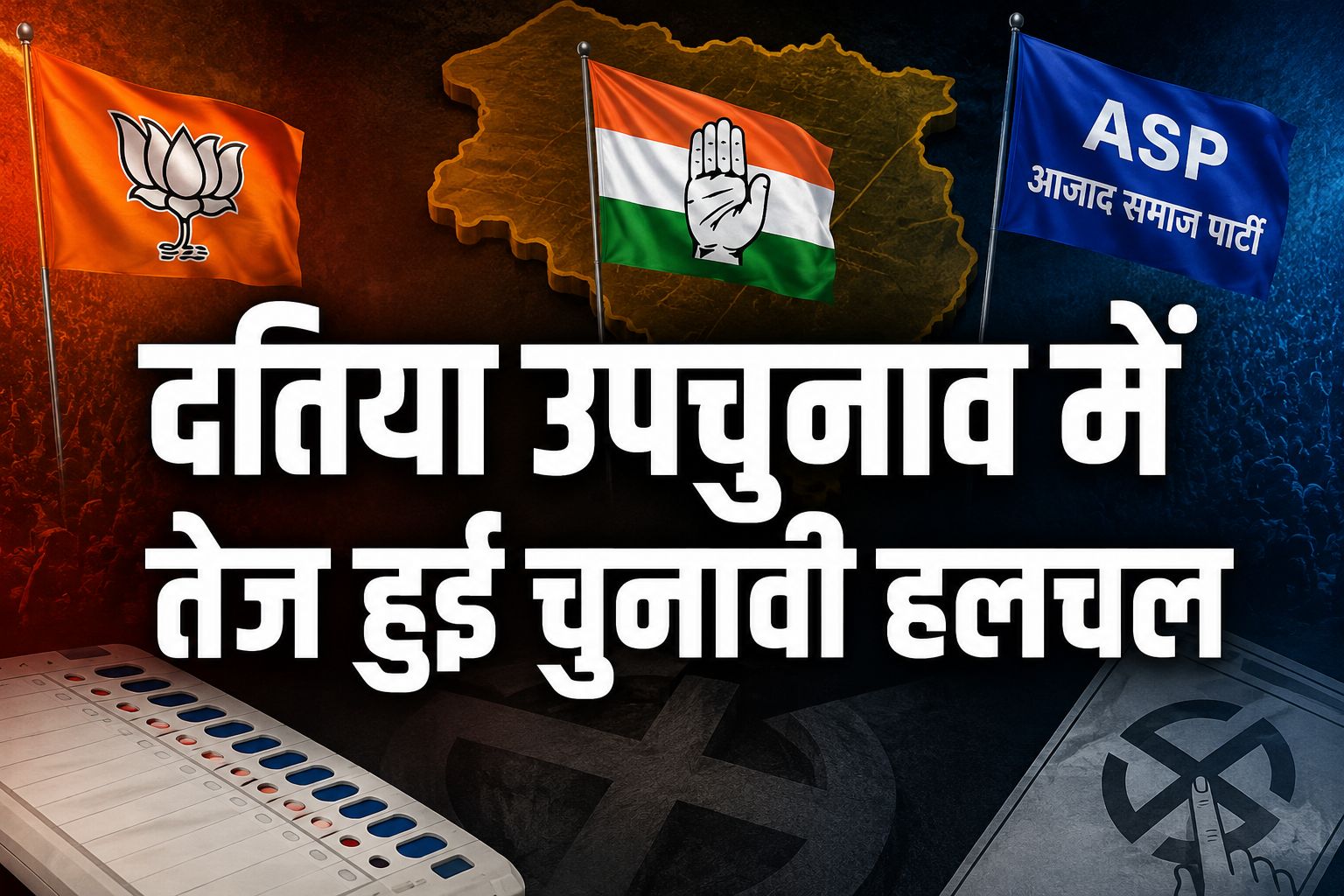 दतिया उपचुनाव: प्रत्याशी घोषित होने से पहले भाजपा, कांग्रेस और ASP ने तेज किया चुनाव प्रचार