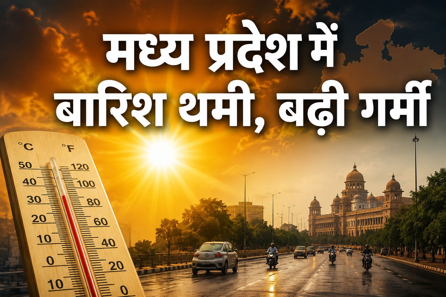 मध्य प्रदेश में जुलाई में मार्च-अप्रैल जैसी गर्मी, कई शहरों में 35°C पार, जानिए कब बदलेगा मौसम