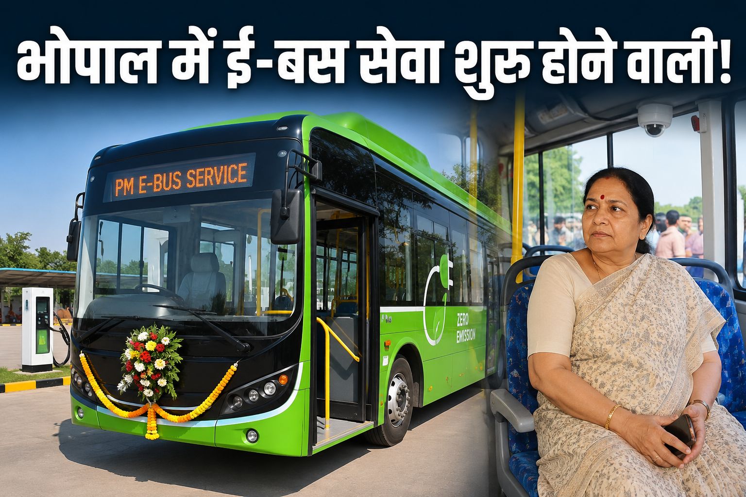 भोपाल में पीएम ई-बस सेवा की शुरुआत करीब, हाईटेक इलेक्ट्रिक बसों का ट्रायल रन सफल