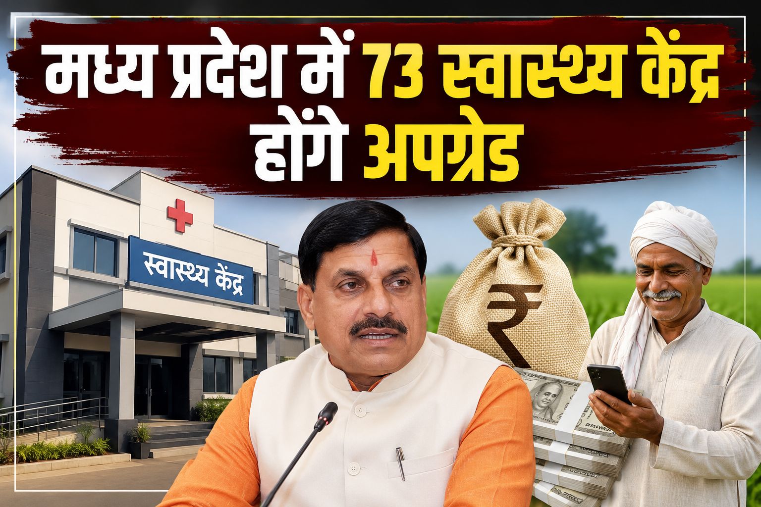 मध्य प्रदेश में 73 स्वास्थ्य केंद्र होंगे अपग्रेड, 771 करोड़ मंजूर, 2200 से ज्यादा पदों पर भर्ती