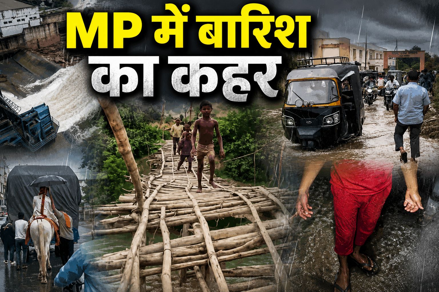 मध्य प्रदेश में बारिश का कहर, सड़कें बंद, गांवों का संपर्क टूटा, IMD ने 17 जिलों के लिए जारी किया अलर्ट