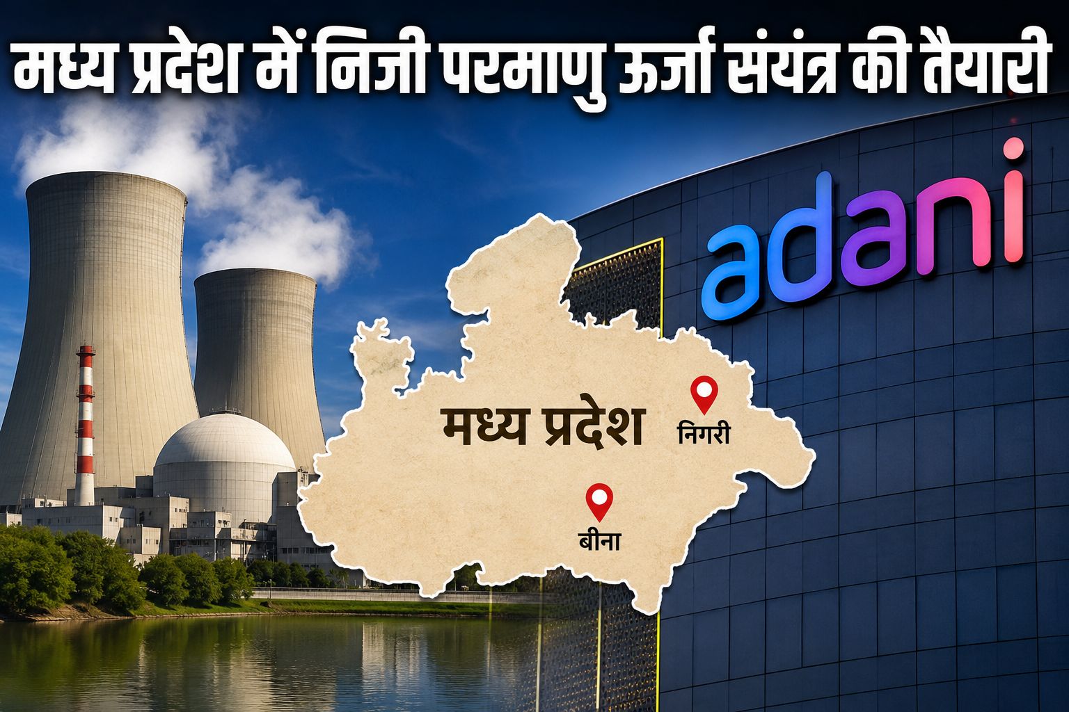 एमपी में लग सकते हैं निजी न्यूक्लियर पावर प्लांट, बीना और निगरी पर अदाणी ग्रुप की नजर