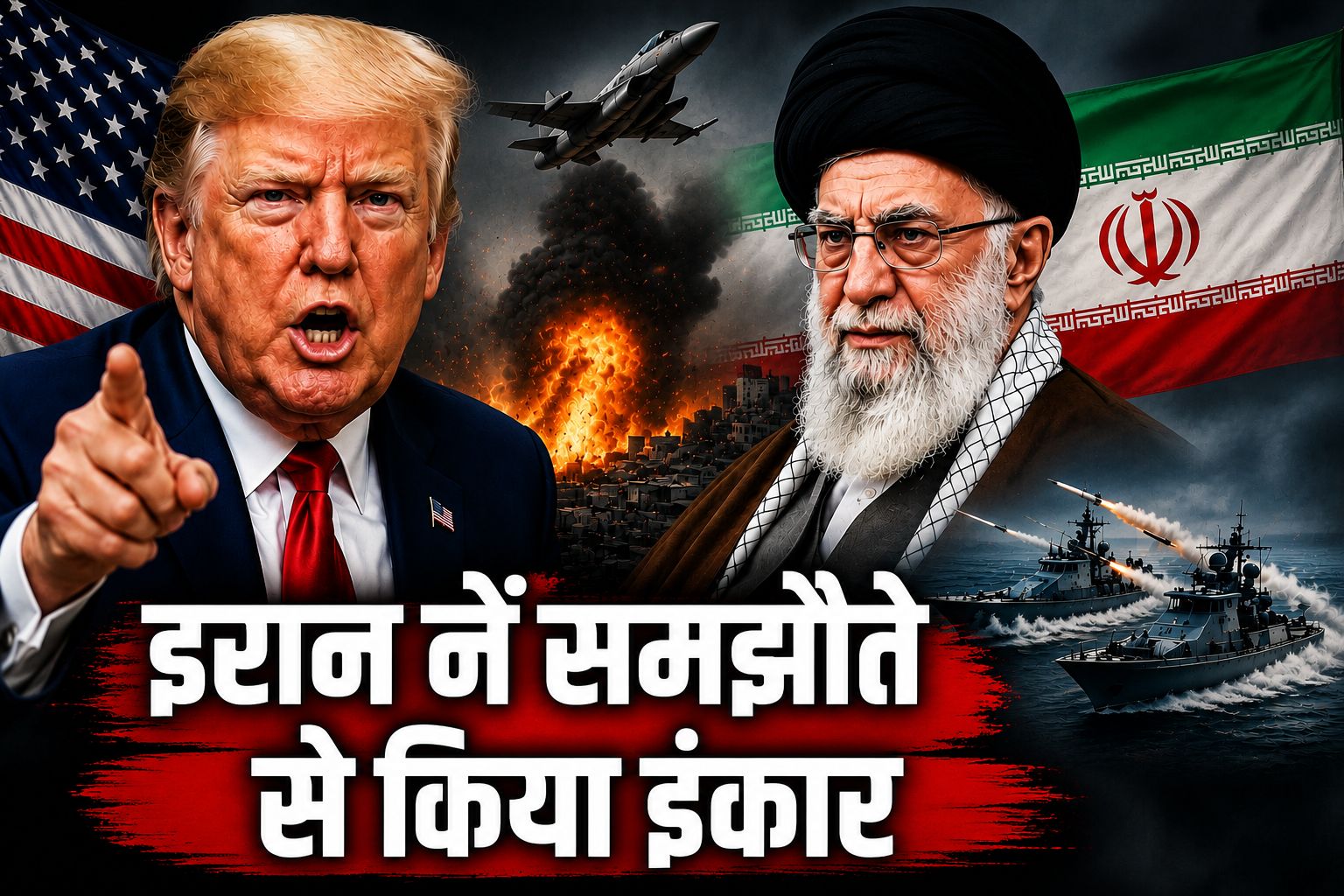 अमेरिका-ईरान वार्ता जारी, ट्रम्प बोले- नतीजा नहीं निकला तो फिर होंगे हवाई हमले; ईरान ने समझौते से किया इनकार