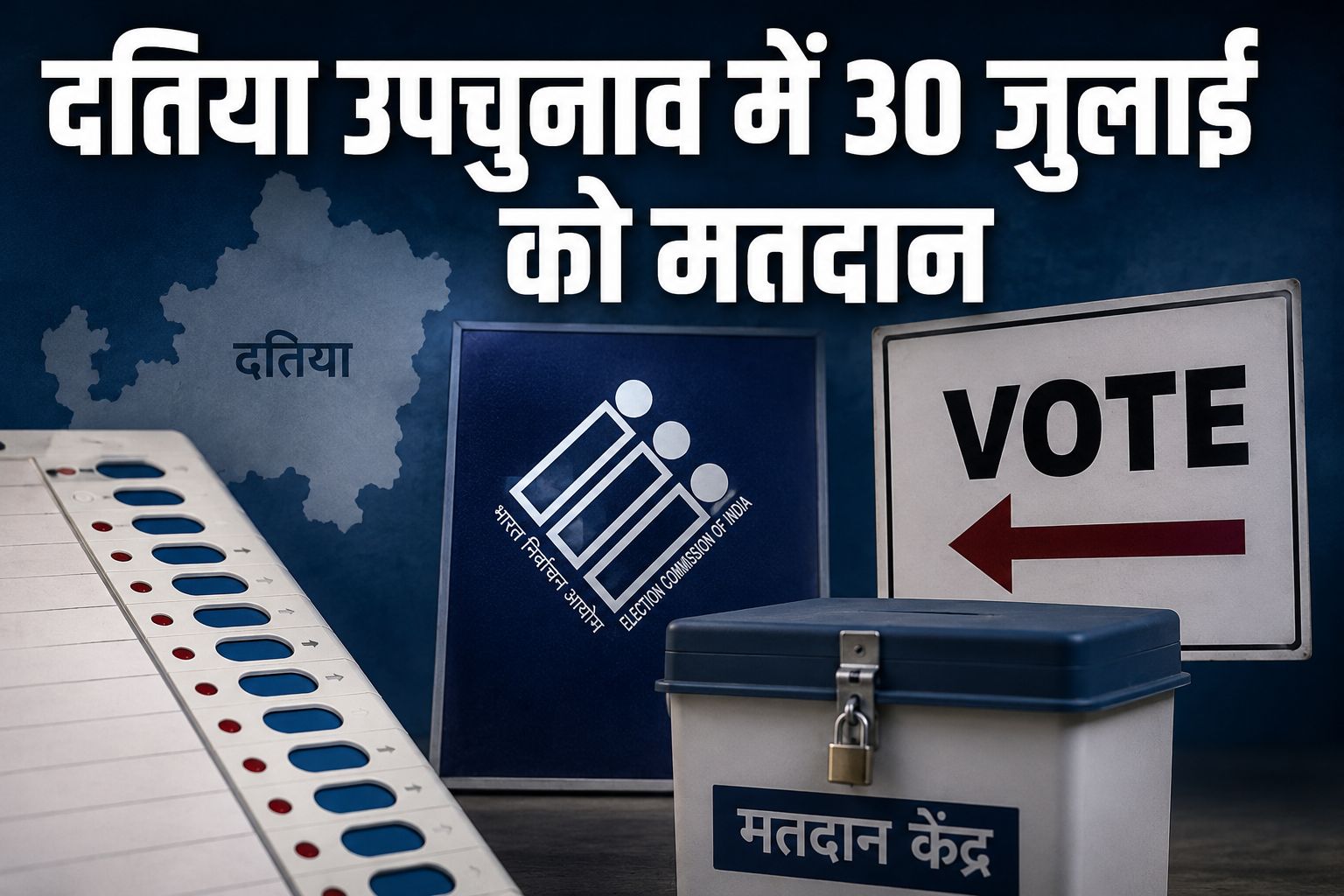 दतिया में 30 जुलाई को उपचुनाव के लिए मतदान, 291 केंद्रों पर होगी वोटिंग; सुरक्षा के कड़े इंतजाम, 2.20 लाख से अधिक मतदाता करेंगे मतदान
