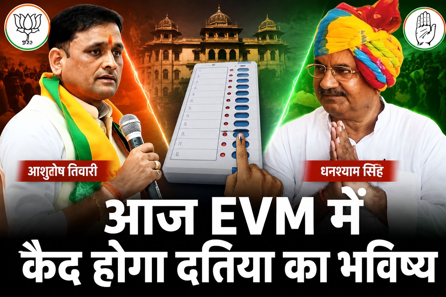 दतिया उपचुनाव में सुबह से मतदान तेज, लखनपुर में सड़क विवाद के बाद ग्रामीणों ने किया मतदान