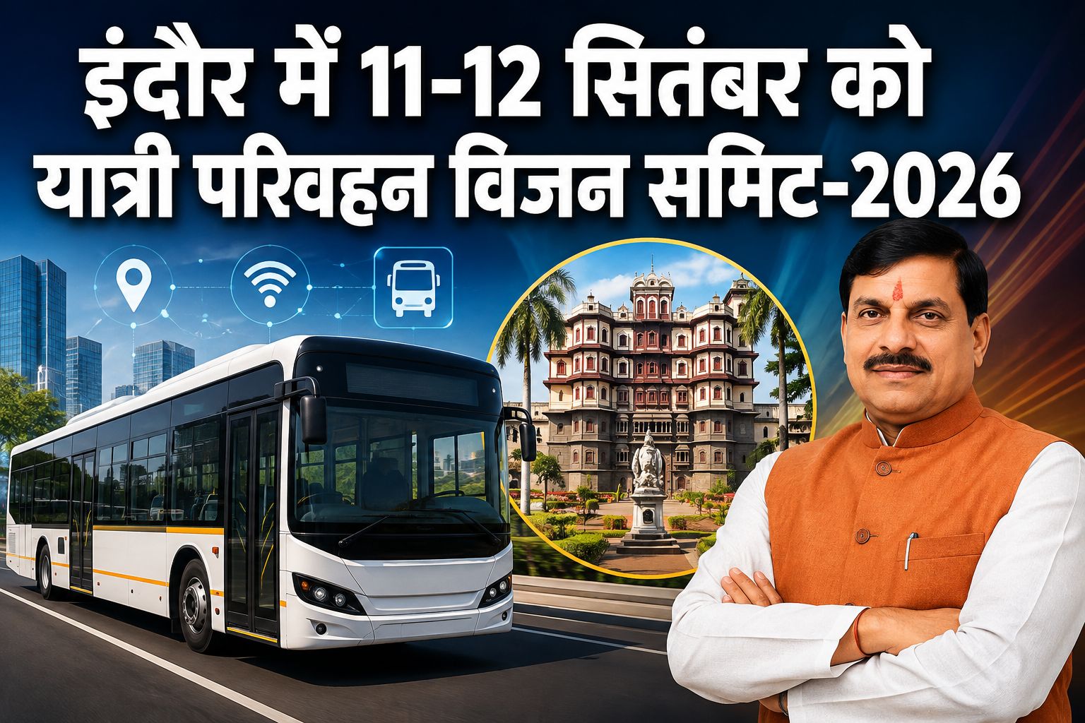 एमपी में यात्री परिवहन को नई दिशा देने की तैयारी, 11-12 सितंबर को इंदौर में विजन समिट-2026 में बनेगी 2030 की रणनीति