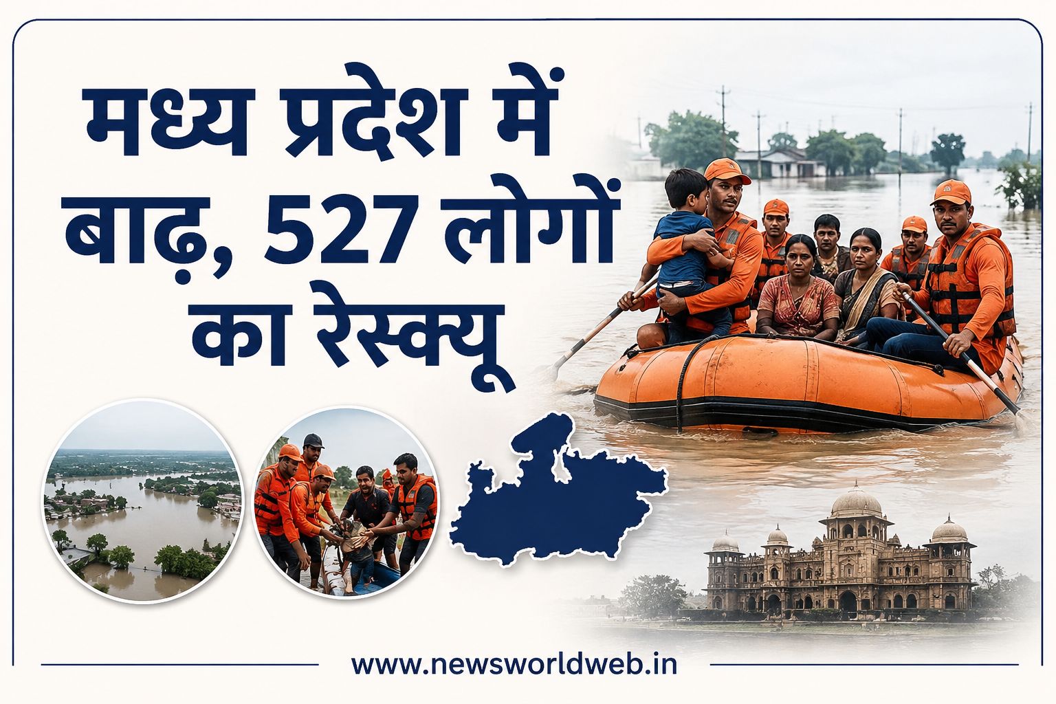 मध्य प्रदेश में बाढ़ का असर, 527 लोगों का रेस्क्यू; मोहन यादव ने राहत कार्यों की समीक्षा कर दिए अहम निर्देश