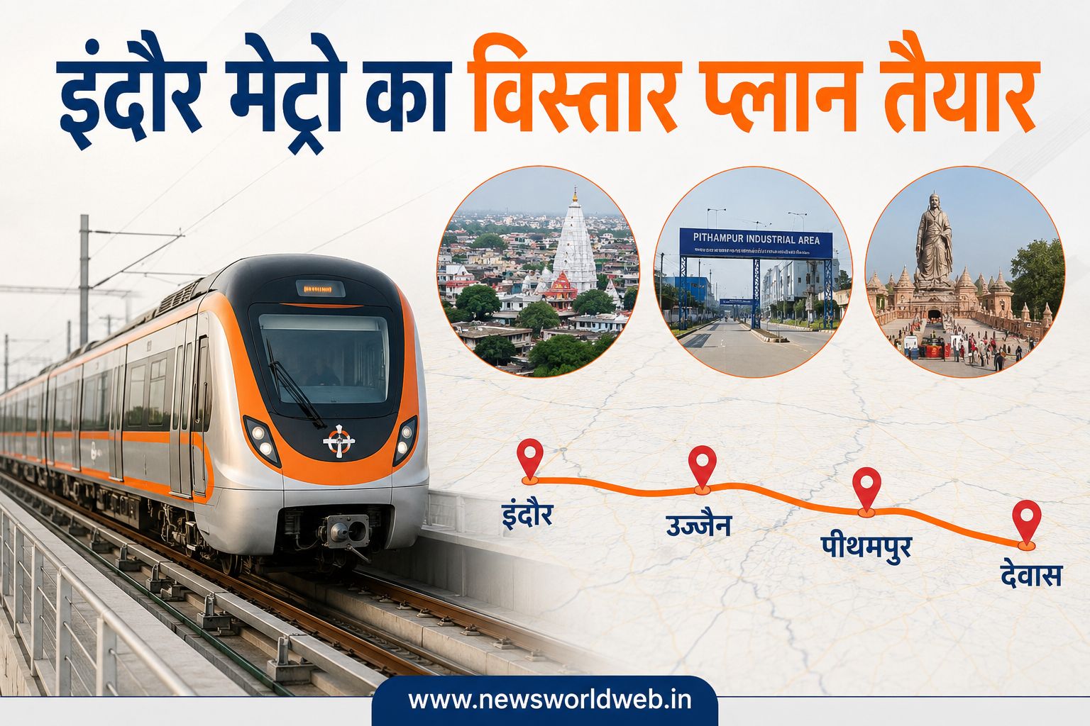 इंदौर मेट्रो का नया विस्तार प्लान तैयार, उज्जैन-पीथमपुर के साथ देवास तक जुड़ सकता है नेटवर्क