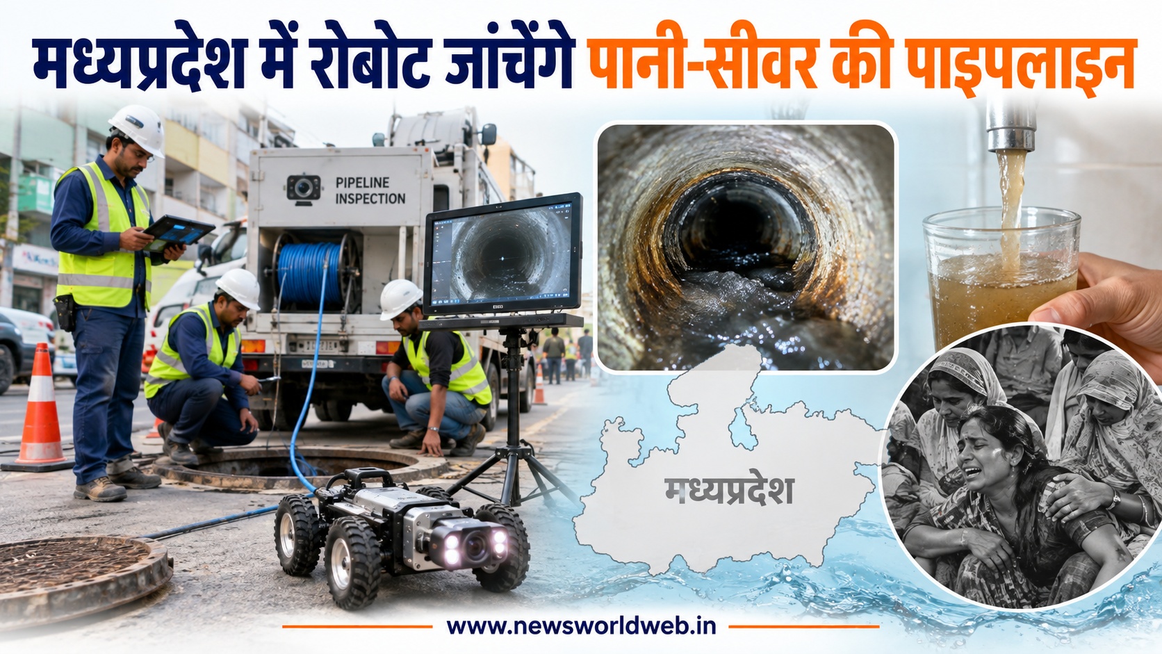 मध्यप्रदेश में अब रोबोट जांचेंगे पानी-सीवर की पाइपलाइन, इंदौर की 36 मौतों के बाद सरकार ने शुरू की नई व्यवस्था