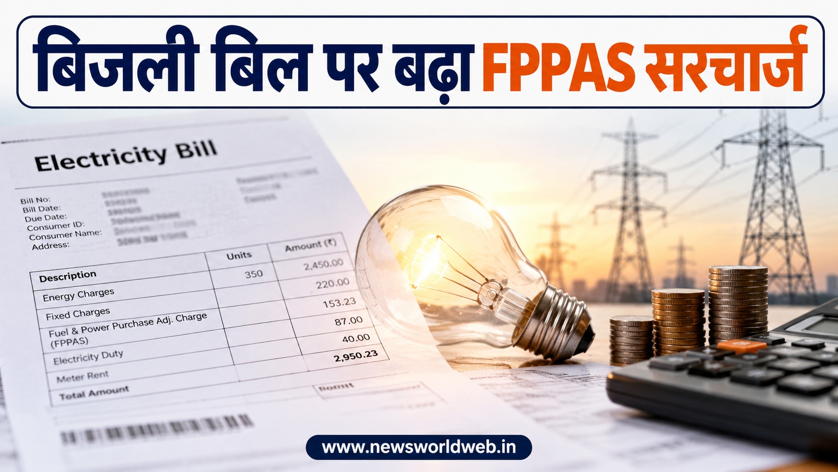 बिजली बिल पर बढ़ा FPPAS सरचार्ज, 24 सितंबर से 5.063% नई दर लागू, जानिए 100 से 500 यूनिट पर कितना असर पड़ेगा
