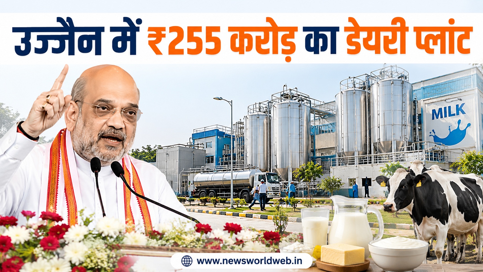 उज्जैन में 255 करोड़ का डेयरी प्लांट, 5 लाख लीटर तक होगी क्षमता; MP को मिल्क कैपिटल बनाने की तैयारी