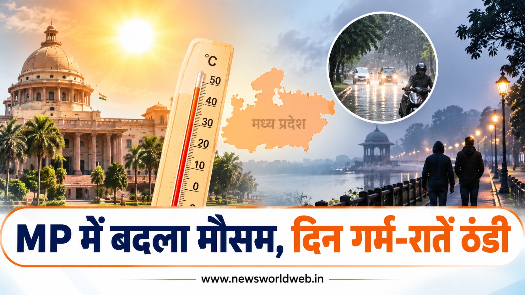 MP Weather: मध्य प्रदेश में बदला मौसम, दिन गर्म और रातें ठंडी, 6 अक्टूबर को 13 जिलों में बारिश का अनुमान