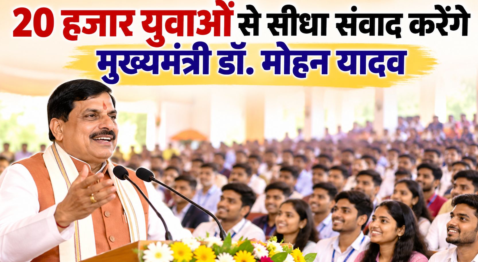 20 हजार युवाओं से सीधा संवाद करेंगे मुख्यमंत्री डॉ. मोहन यादव, 6 अक्टूबर को भोपाल में होगा सीएम यूथ कॉन्क्लेव