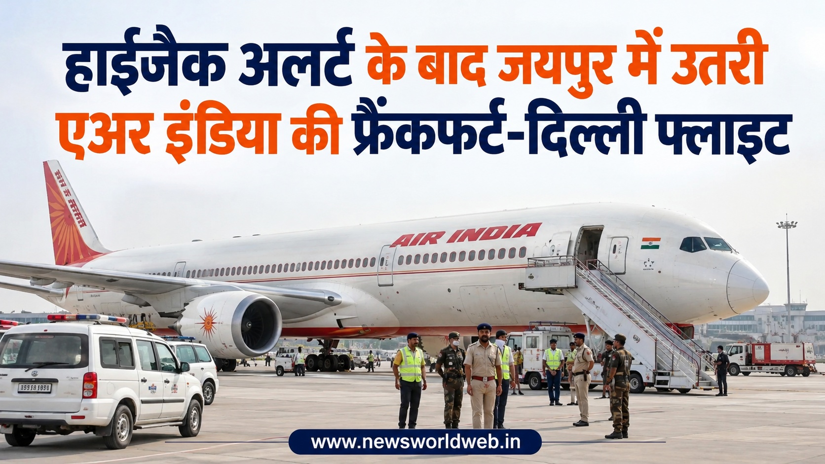 Air India AI-2030: हाईजैक अलर्ट के बाद जयपुर डायवर्ट हुई फ्रैंकफर्ट-दिल्ली फ्लाइट, सुरक्षा एजेंसियों ने शुरू की जांच