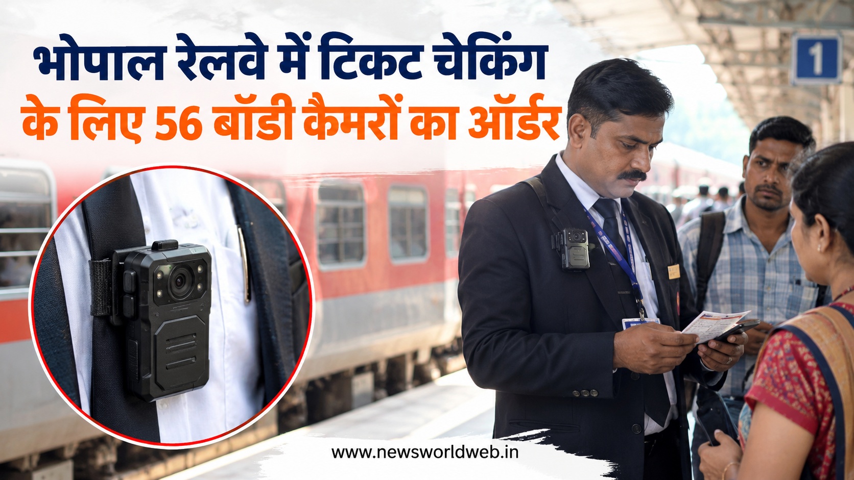 ट्रेन में टिकट चेकिंग के दौरान अब कैमरे में रिकॉर्ड होगी हर बातचीत, भोपाल मंडल ने 56 कैमरों का दिया ऑर्डर