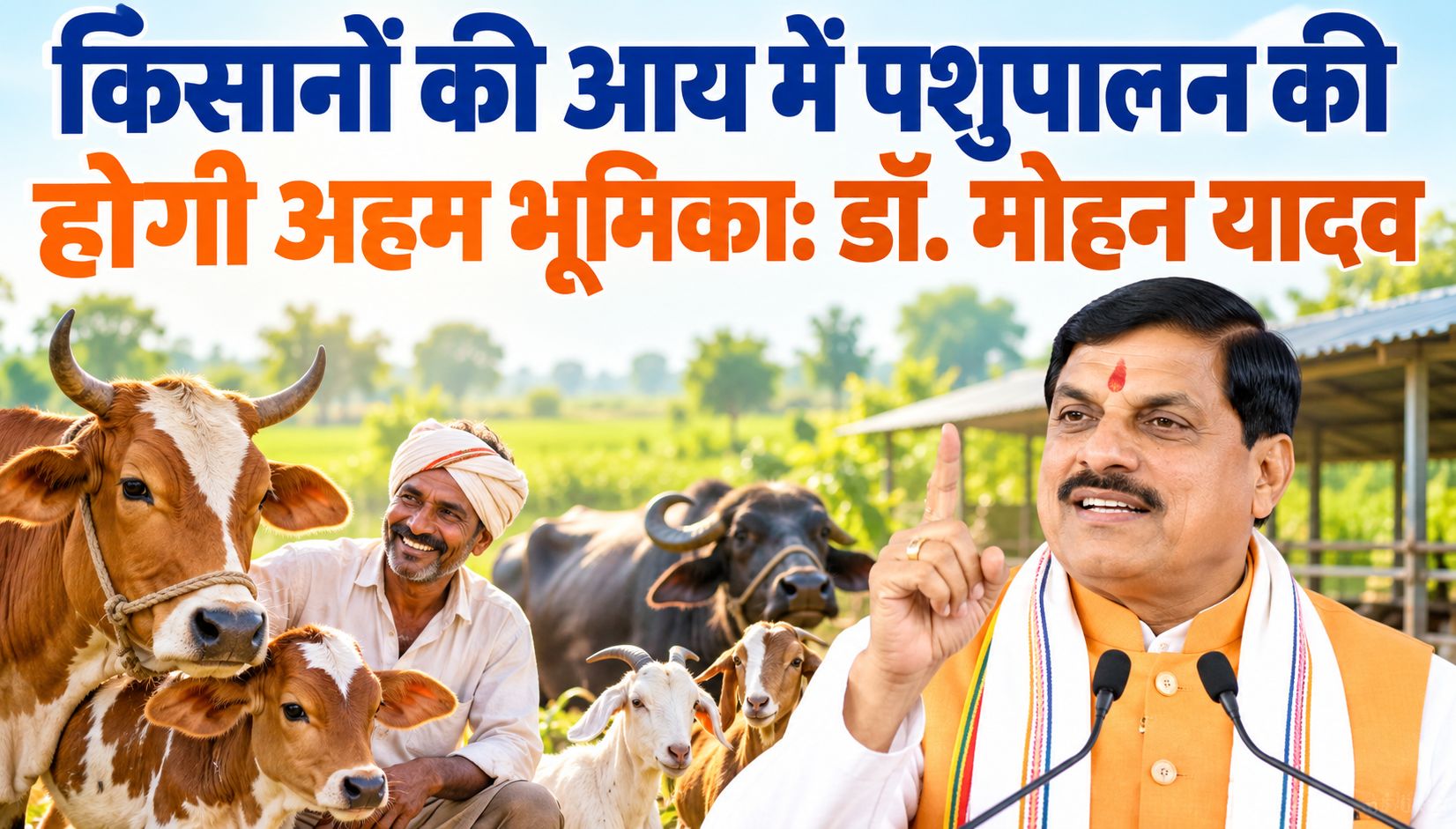 किसानों की आय में पशुपालन की होगी अहम भूमिका: डॉ. मोहन यादव