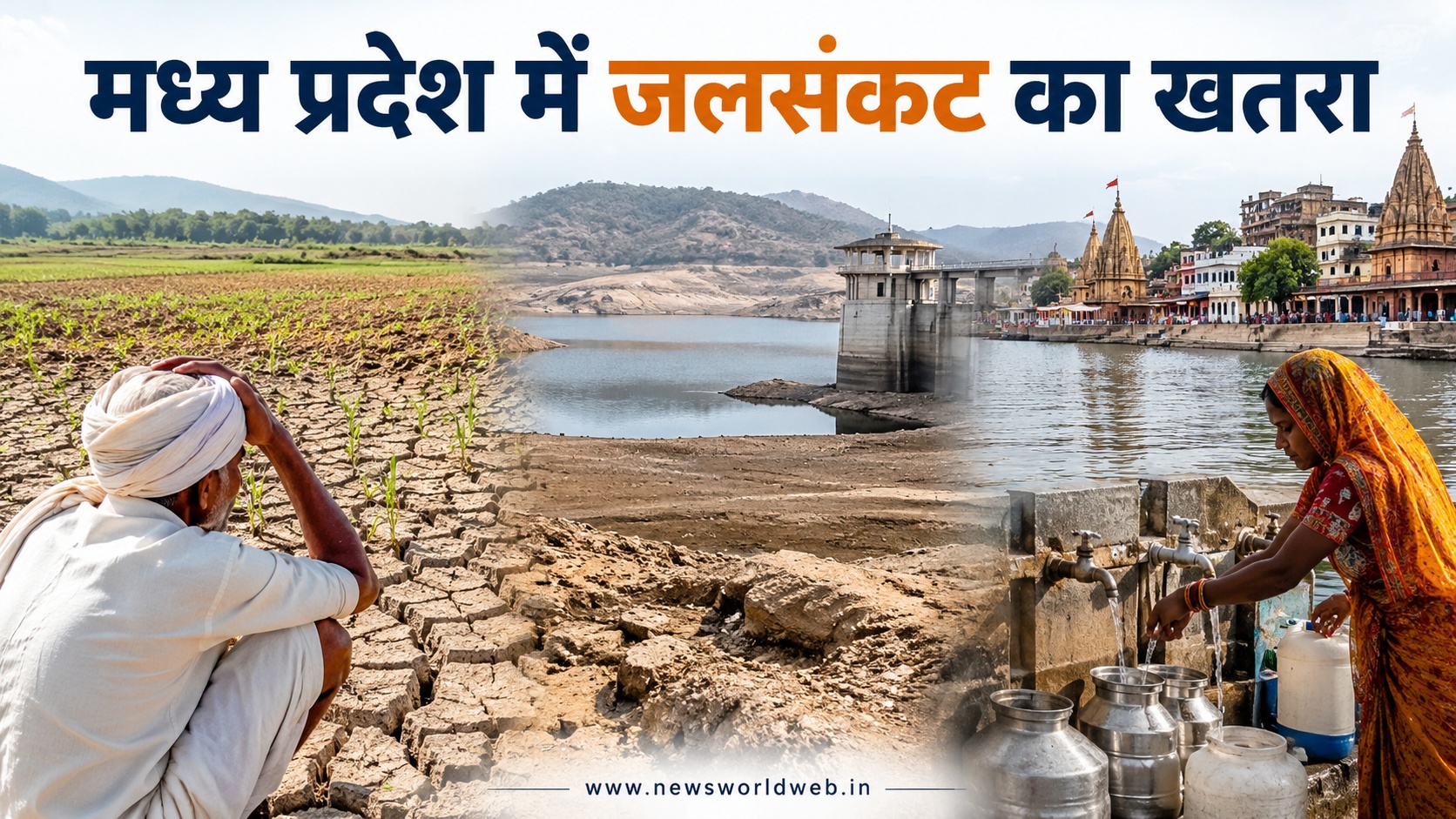 कहीं 70 दिन का पानी तो कहीं सूखते तालाब, मध्य प्रदेश के 11 जिलों में जलसंकट का खतरा
