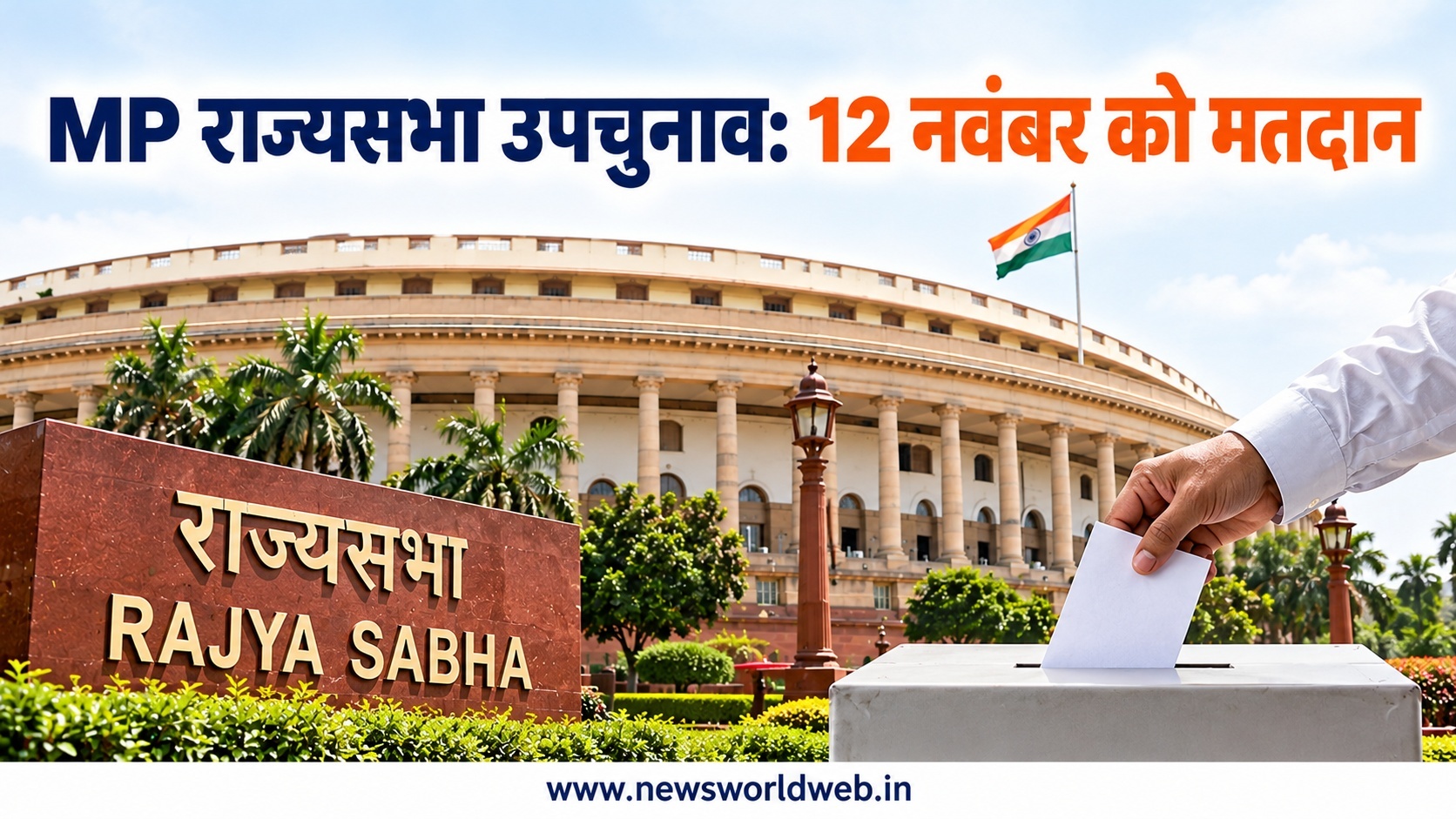 MP राज्यसभा उपचुनाव की तारीख घोषित, 12 नवंबर को वोटिंग, जीत के लिए 116 विधायकों का समर्थन जरूरी