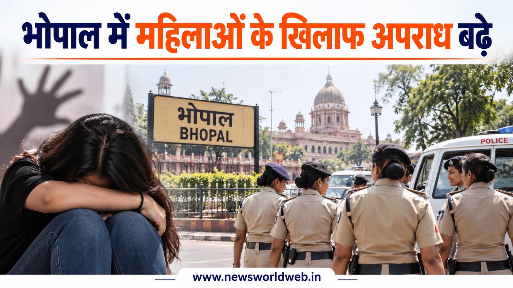 भोपाल में महिलाओं के खिलाफ अपराध के आंकड़े बढ़े, नौ महीने में 2801 केस; अपहरण के मामले 505 तक पहुंचे
