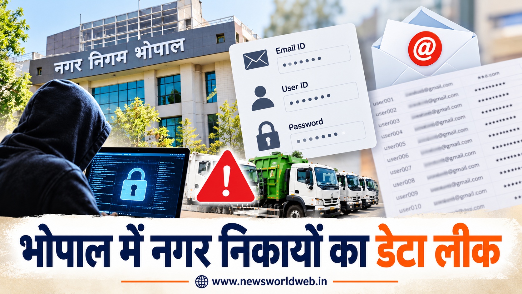 मध्य प्रदेश के नगर निकायों में साइबर सुरक्षा पर सवाल, 2500 ईमेल और पासवर्ड लीक होने का खुलासा; खरीद पर भी सख्ती
