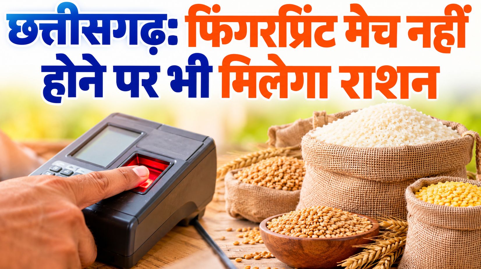 फिंगरप्रिंट मैच नहीं होने पर भी मिलेगा राशन, नामिनी और ओटीपी से प्रमाणीकरण की सुविधा