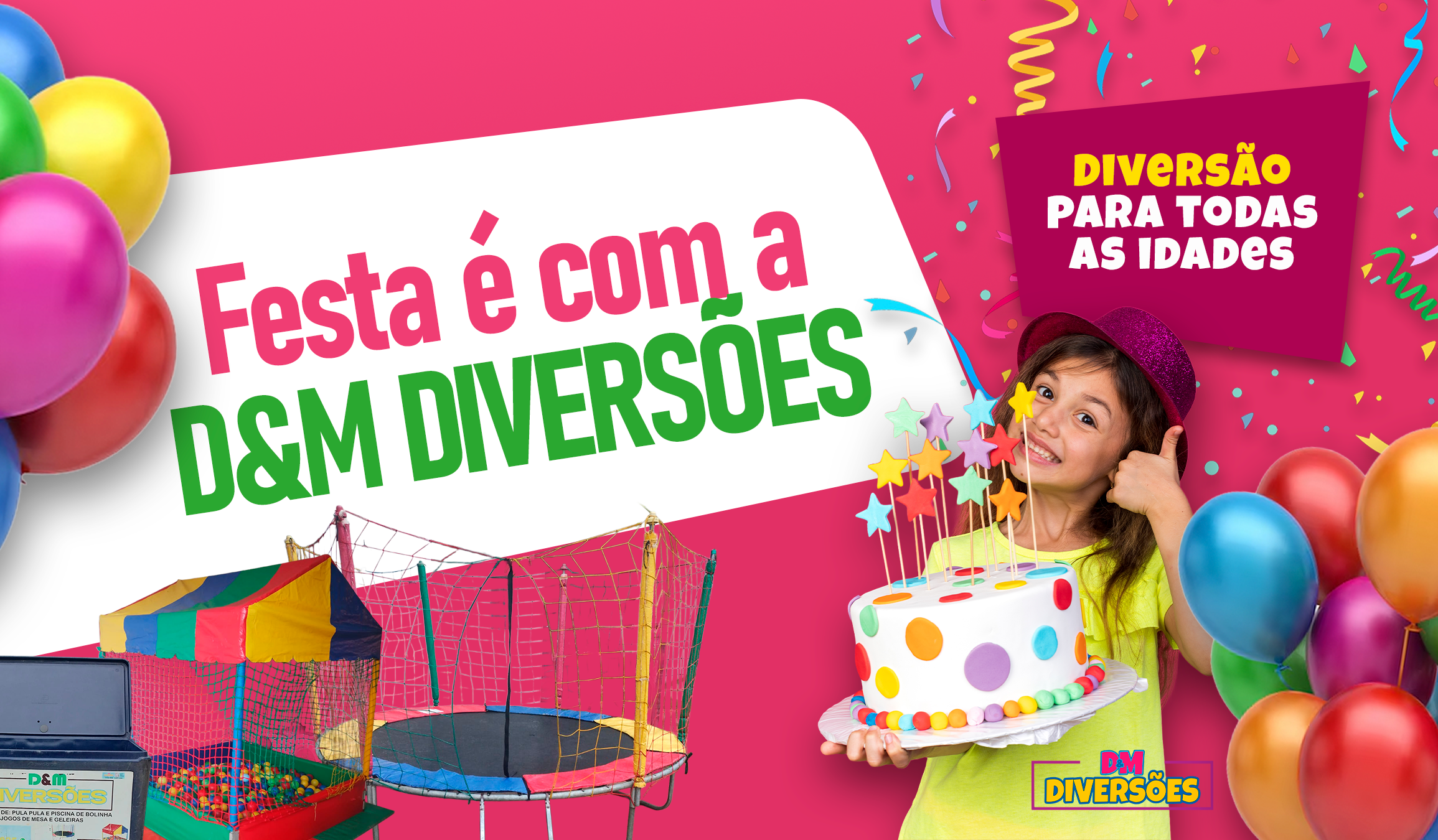 Banner D&M Diversões