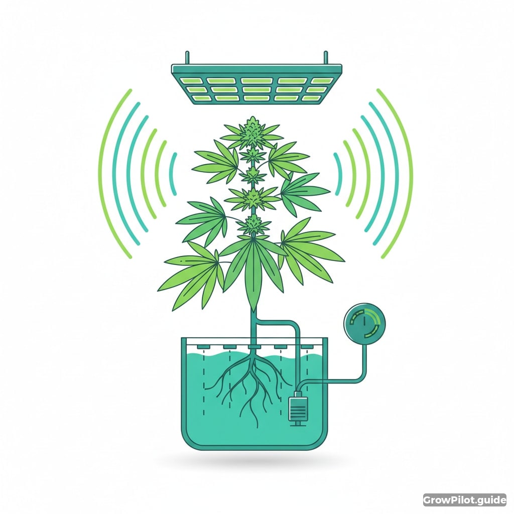 Pulsierendes Licht in Hydroponik: Intermittierende Zyklen – GrowPilot.guide