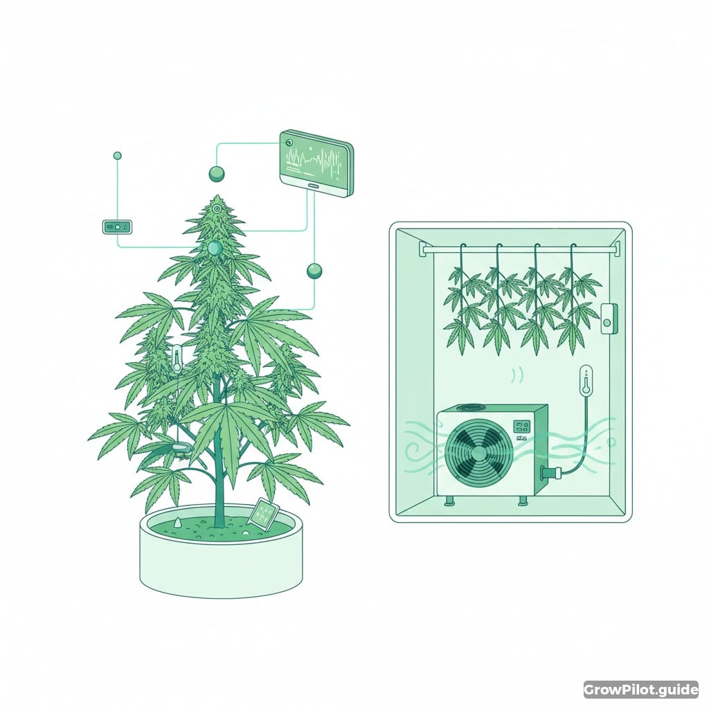 Digital harvest monitoring and drying optimization – GrowPilot.guide