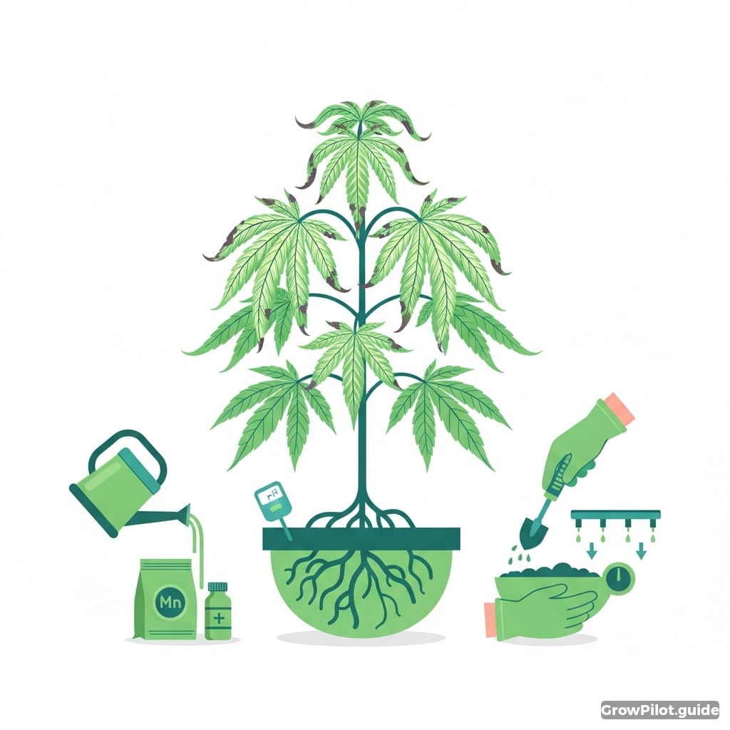 Manganese deficiency in cannabis: symptoms and remedies – GrowPilot.guide