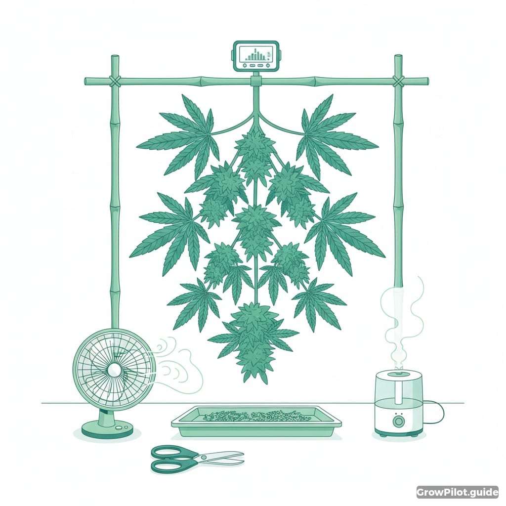 Die Kunst des Trocknens: Optimale Bedingungen schaffen – GrowPilot.guide