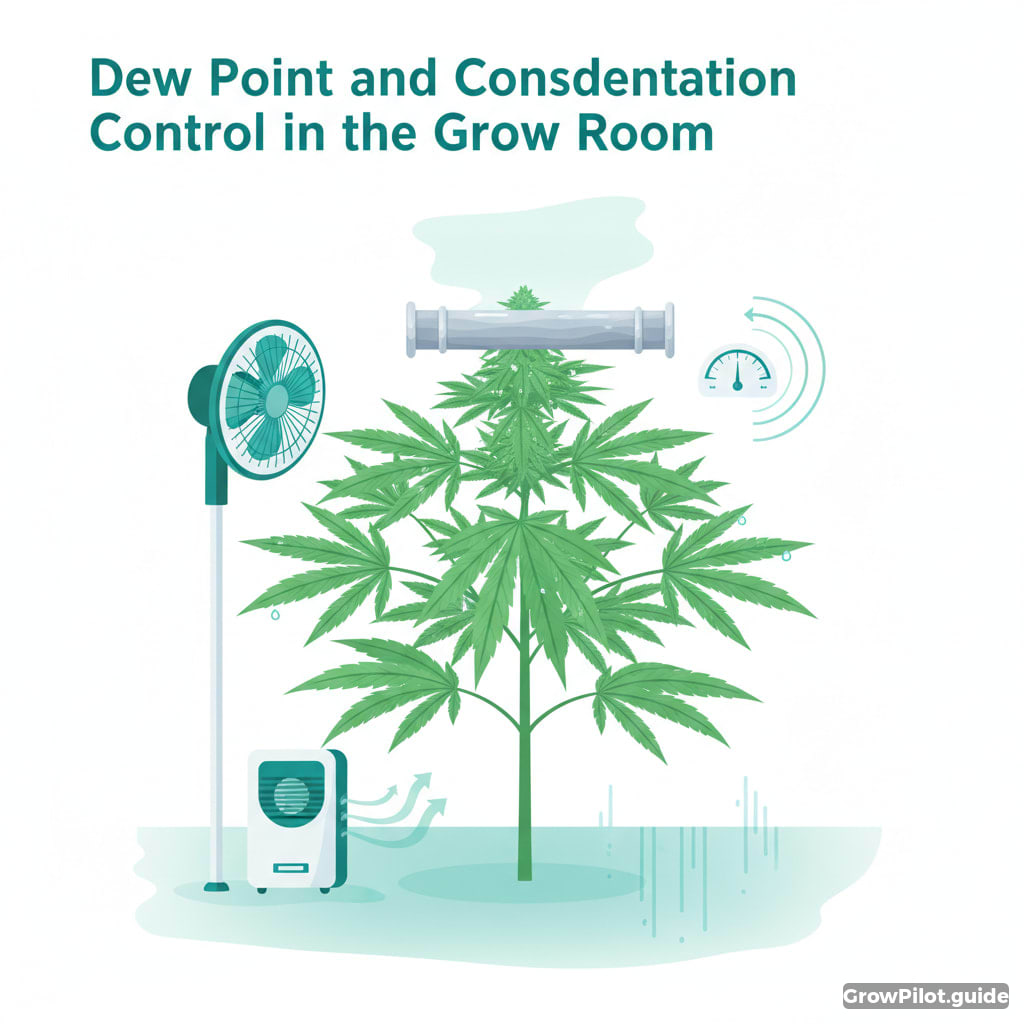Taupunkt und Kondensation im Growraum beherrschen – GrowPilot.guide