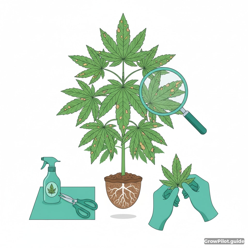 Safely detect septoria on cannabis – GrowPilot.guide