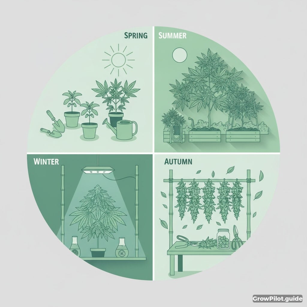 Plan cannabis cultivation by season – GrowPilot.guide
