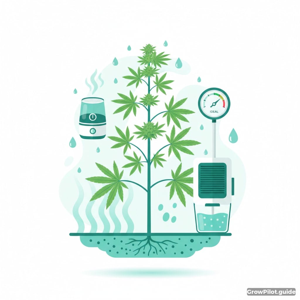 Optimal humidity in cannabis cultivation – GrowPilot.guide