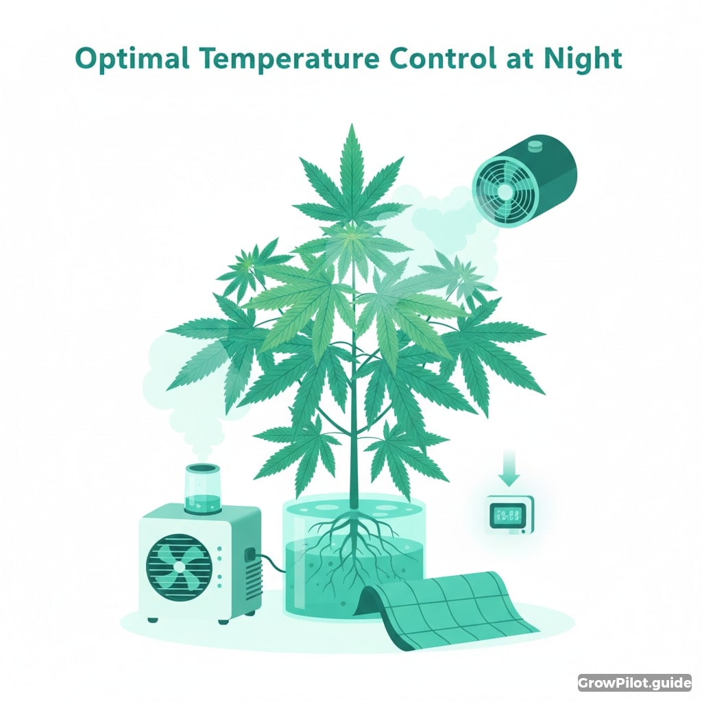 Optimale Temperaturregelung in der Nacht – GrowPilot.guide