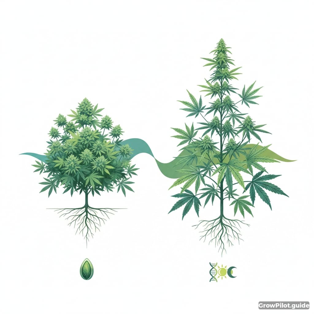 Autoflower vs. photoperiod: differences in genetics and cultivation