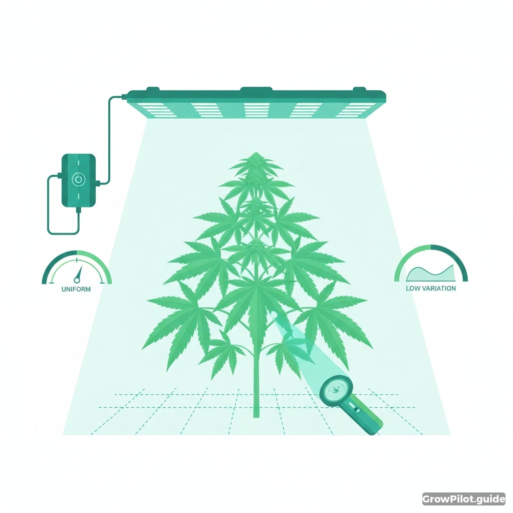 Evaluate light uniformity with UGR and CV – GrowPilot.guide