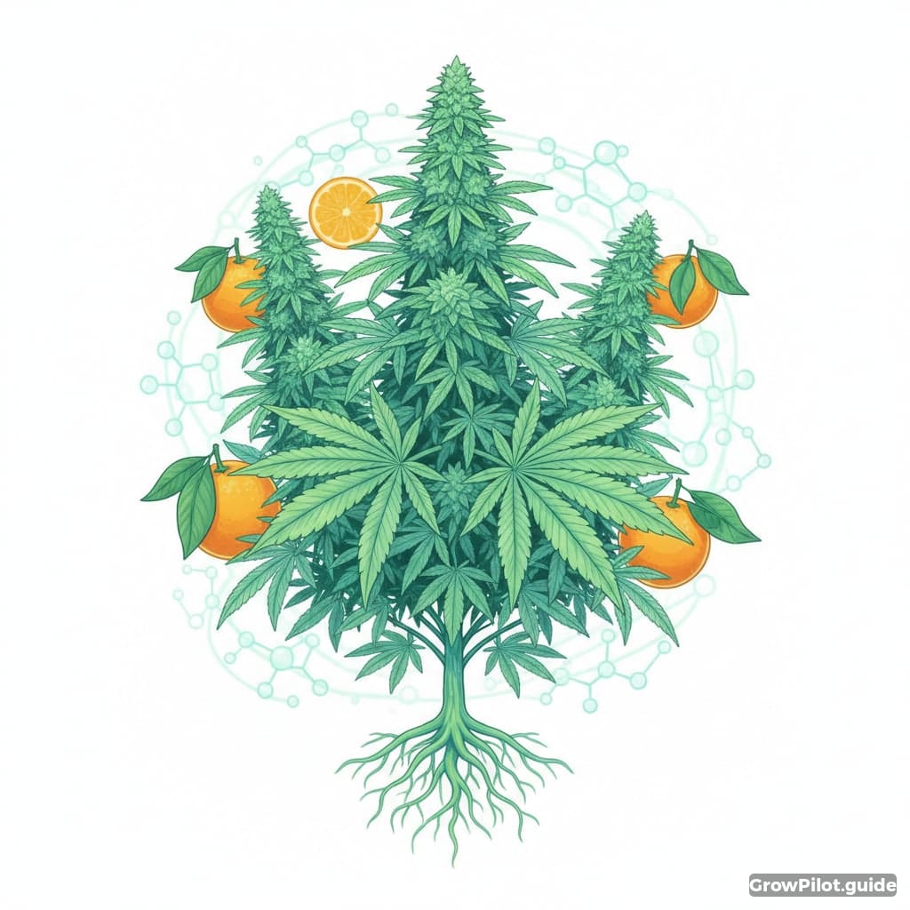 Mimosa: Genetics, Citrus Terpenes, and Its Vigorous Hybrid Growth