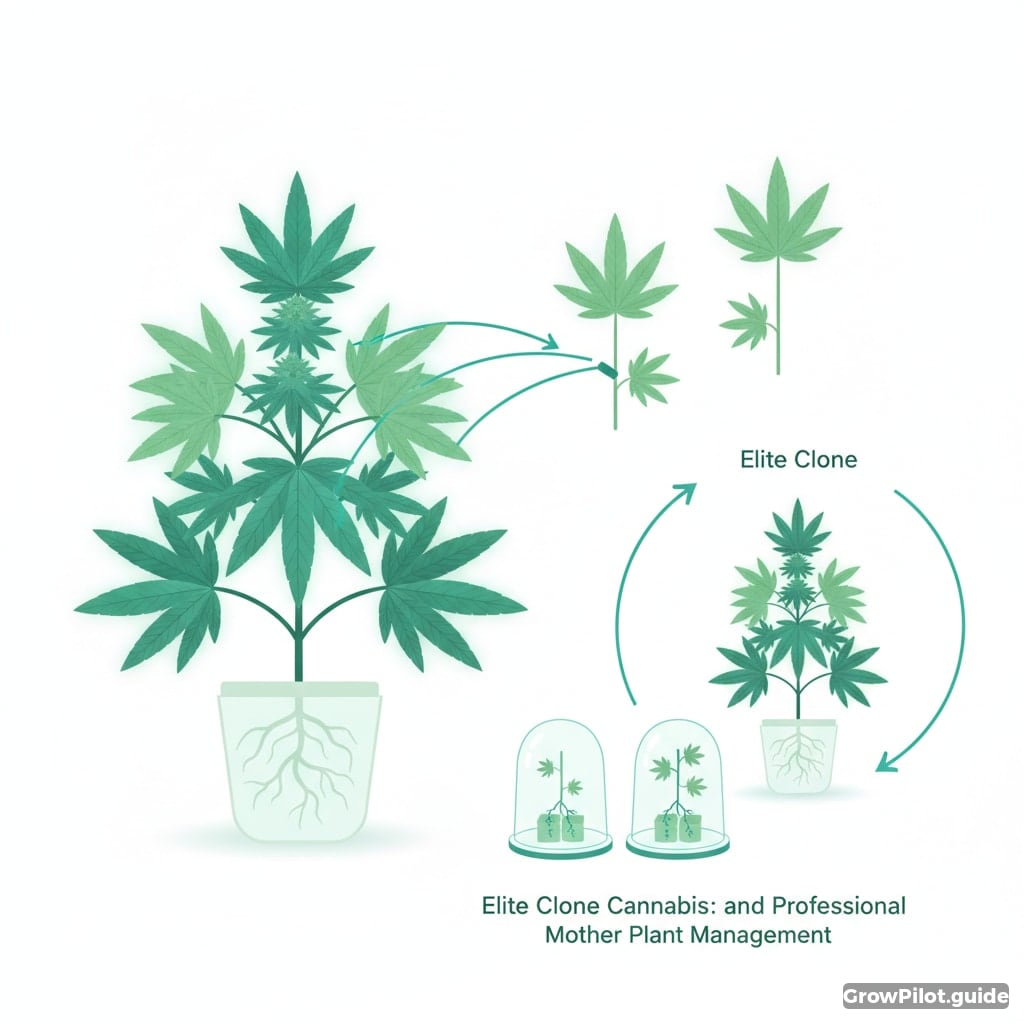 Elite-Klon bei Cannabis: Auswahl, Erhalt und professionelle Mutterpflanzenführung