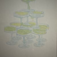 Champagne Tower mini print