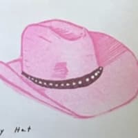 Cowboy Hat mini print