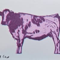 Purple Cow mini print