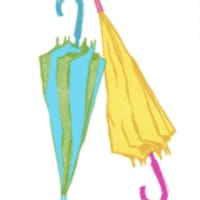 Umbrellas mini print