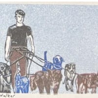 Dog Walker mini print
