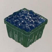 Blueberries mini print