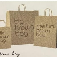 Big Brown Bag mini print