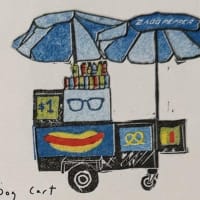 Hot Dog Cart (Warby Parker) mini print