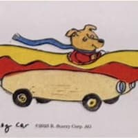 Hot Dog Car mini print