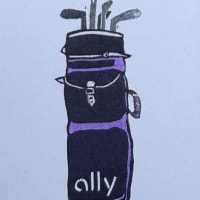 Golf Bag mini print